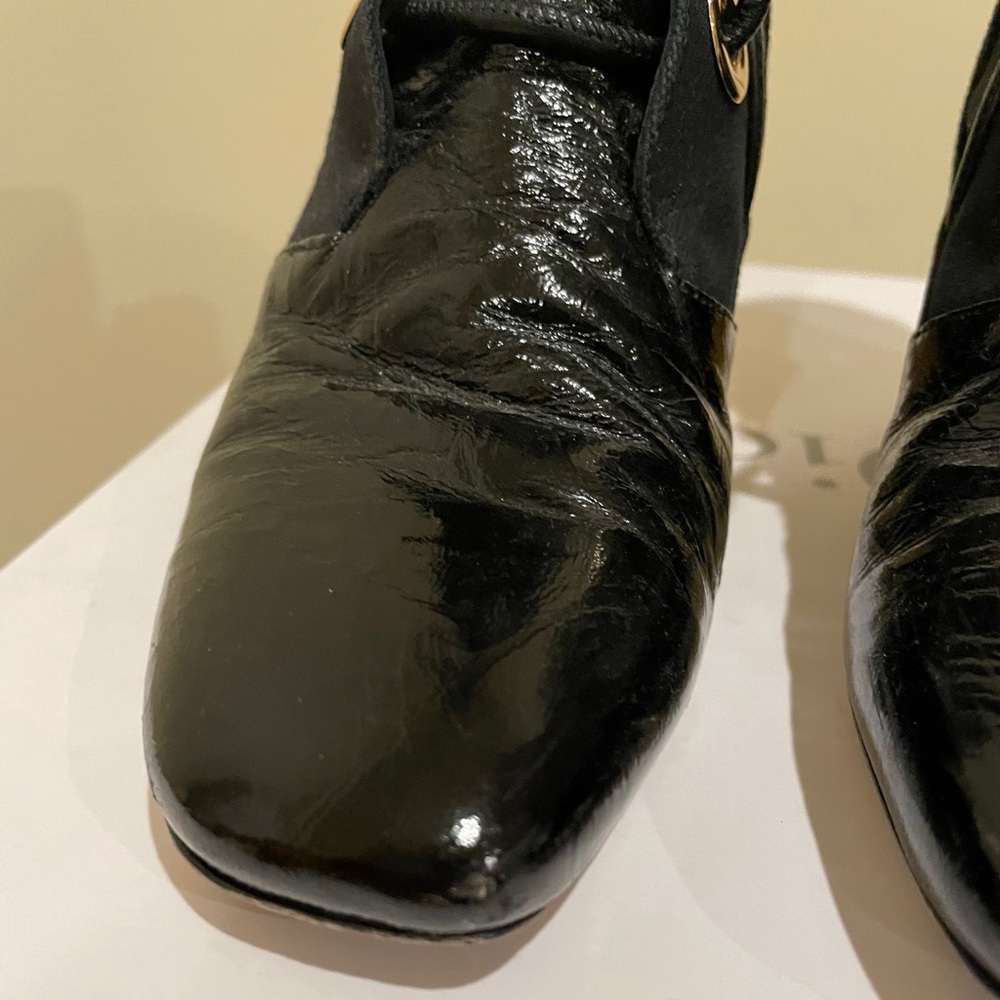 Dior Black Crinkled Boots - Picture 13 of 15
